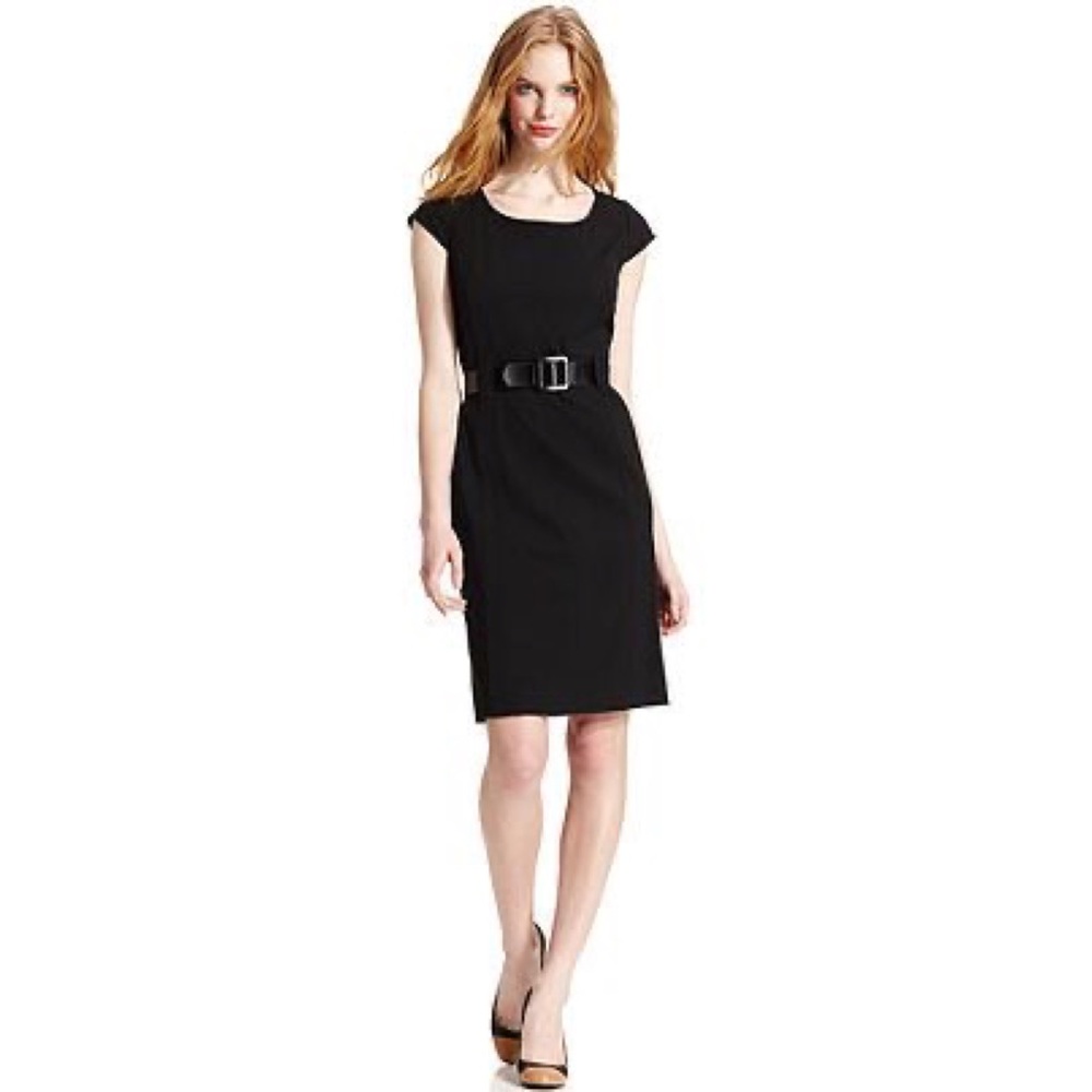 Tahari Cap Sleeve Sheath Dress - 6P